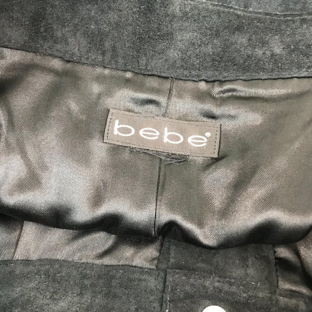 Women's Bebe Black Suede Skirt, Size S